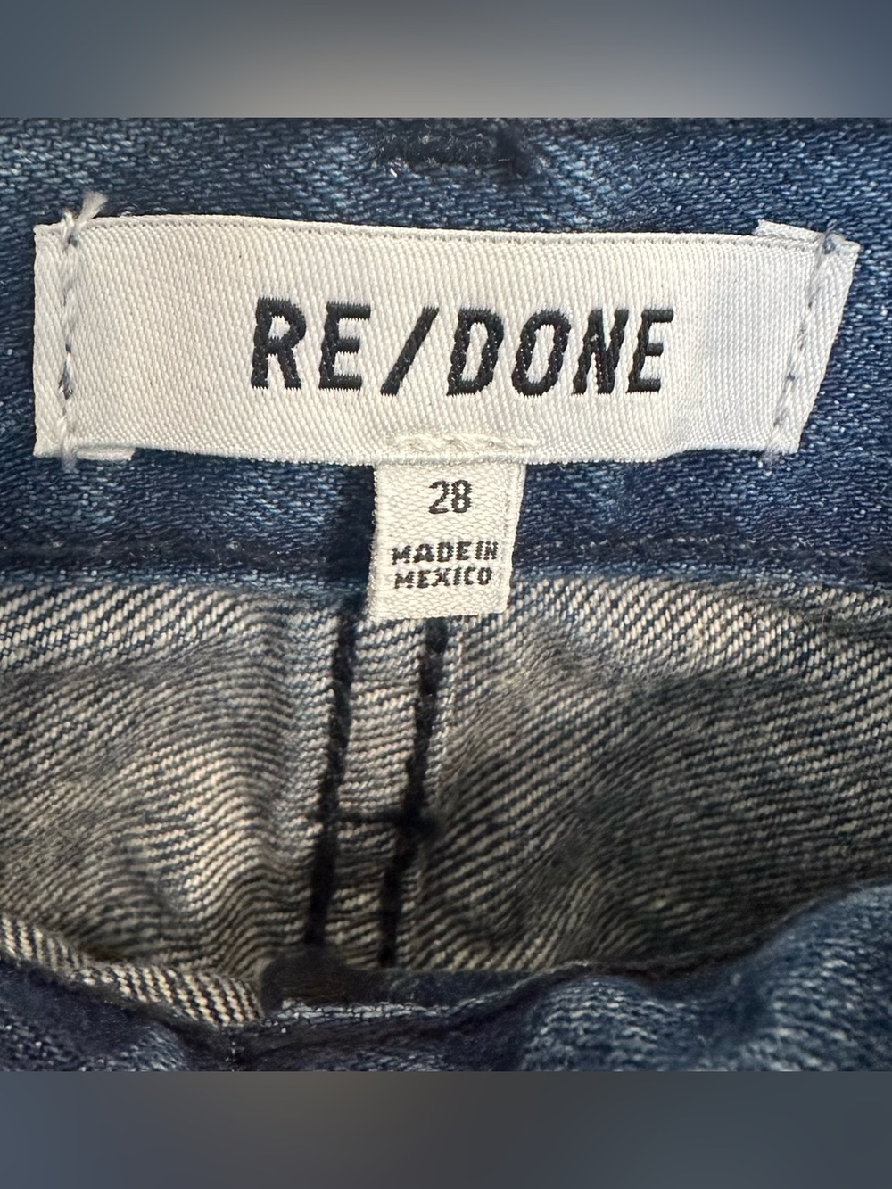 Re/Done High-Rise Wide-Leg Jeans in Midnight Size 28 $315 - Picture 9 of 9
